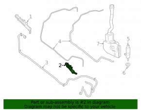 Форсунка омывателя фар левая Mercedes W166 ML 12-15