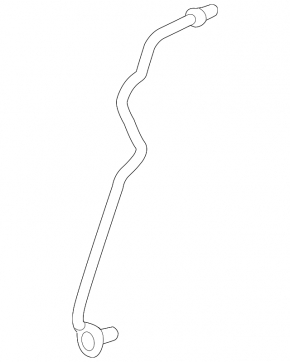 Трубка системы охлаждения обратка бачок-радиатор Mercedes S-class W222 14-17