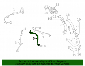 Conductă de răcire turbocompresor Mercedes W167 GLE 450 20-23 3.0h alimentare