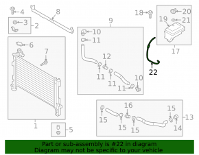 Tub de expansiune a vasului de răcire pentru Hyundai Sonata 18-19 2.0