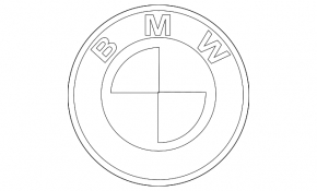 Эмблема значок капота BMW X5 X6 E70 E71 07-13