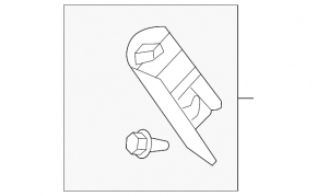 Накладка задней стойки верхняя правая Mini Cooper Clubman R55 07-14 сер