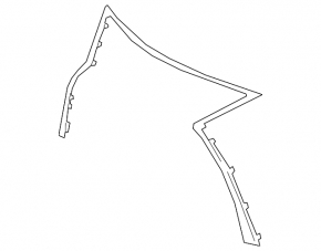 Молдинг решетки радиатора grill верх Lexus RX350 RX450h 20-22
