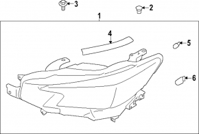 Фара передняя правая Subaru WRX 22-26