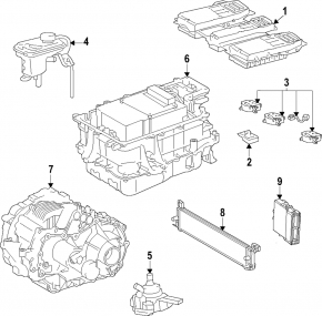 Modul de control computerizat pentru vehicule hibride Toyota Highlander 20-26