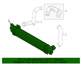 Интеркулер BMW X1 F48 16-19 B46