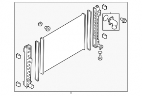 Radiator de răcire cu apă Infiniti M37 Q70 11-19