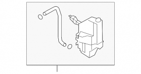 Vas de expansiune a lichidului de răcire Nissan Quest 11-17