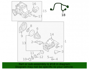 Проводка заднего редуктора Kia Sorento 21-26 HEV, PHEV