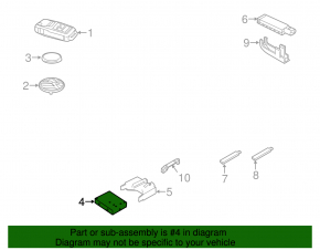 Keyless Entry Control Module Audi Q3 15-18