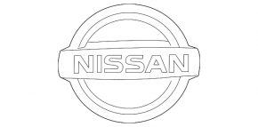 Эмблема значок Nissan передний Nissan Leaf 11-17
