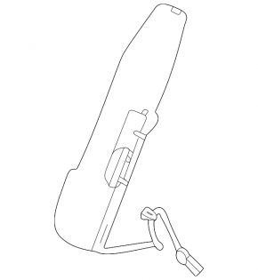 Подушка безопасности airbag заднего правого сиденья Toyota Sienna 21-26