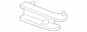 Ornament bara față dreapta jos Mazda 3 17-18 construcție BM JP, fără inserții gri