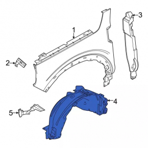 Подкрылок передний левый Ford Bronco Sport 21-26 1.5T