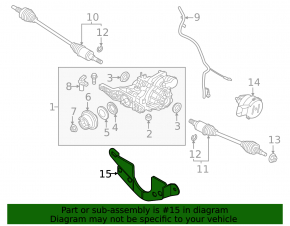 Suport diferenţial spate pentru Ford Bronco Sport 21-25 AWD