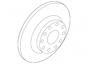 Disc frana spate dreapta VW Jetta 19 - nou original