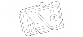 Кнопка паркинга Toyota Prius 50 19-22