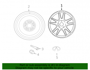 Комплект дисков R17 Infiniti G25 G37 06-15