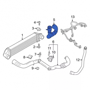 Tubulatura dreapta Ford Escape mk3 17-19 2.0T