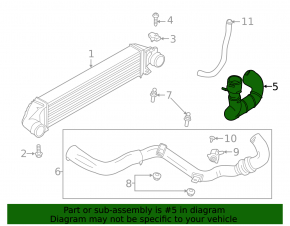 Tubulatura dreapta Ford Escape mk3 17-19 2.0T