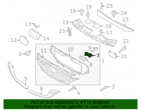 Suport grilă radiator stânga Mazda CX-5 22-25