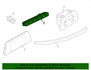 Блок кнопок передней панели Volkswagen ID.4 21-26