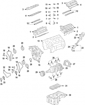 Capac arbore cotit Kia Sorento 16-20 3.3