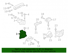 Microfisuri la suportul motor dreapta Volvo XC60 18-21