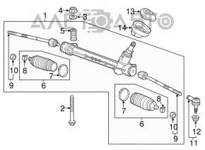 Рейка рулевая Buick Encore 13-16 Short rack