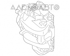 Суппорт в сборе задний правый Mercedes W164 ML W251 R