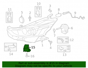 Крепление фары правое нижнее Toyota Prius V 15-17