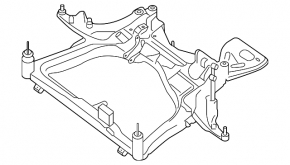Подрамник передний Nissan Maxima A36 16-23 3.5
