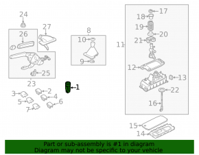 Кнопка Start/Stop VW Passat b7 12-15 USA