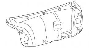 Обшивка крышки багажника Lexus ES300h ES350 13-18 черн