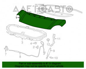 Капот в сборе Fiat 500L 14-19 графит PDW