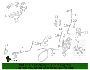 Петля двери нижняя передняя левая Mercedes W167 GLE 350 450 20-23