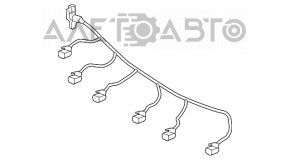 Проводка переднего бампера Mercedes W167 GLE 350 450 20-23 под парктроники