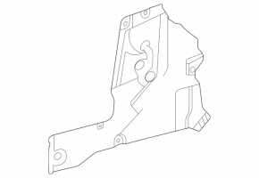 Izolație scut motor spate dreapta Mercedes X167 GLS 450 20-26 metalic