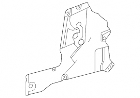 Izolație scut motor spate dreapta Mercedes X167 GLS 450 20-26 metalic