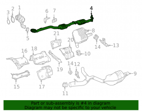 Выпускная трасса в сборе Mercedes W213 E 300/350 17-23 2.0T