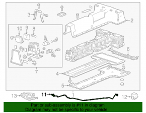 WIRE BATTERY VOLTAGE Chevrolet Volt 11-15