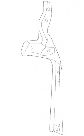 Suportul de bara fata centrala pentru Toyota Rav4 13-15, pre-restilizare, vertical