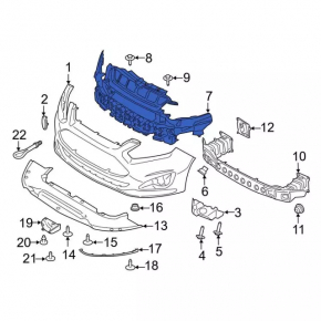 Рама переднего бампера Ford C-max MK2 13-18 usa