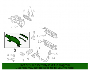 Обрамления щитка приборов Mazda CX-5 17-21