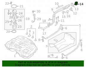 Крышка заливной горловины бензобака Mazda 6 14-21 2.5