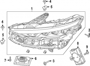 Блок управления AFS левый Ford Mustang Mach-E 21-26 под Projector LED