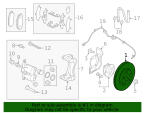 Диск тормозной передний левый Mazda CX-50 23-26