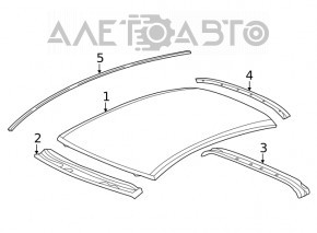 Крыша металл Honda Civic X FC 16-21 4d без люка