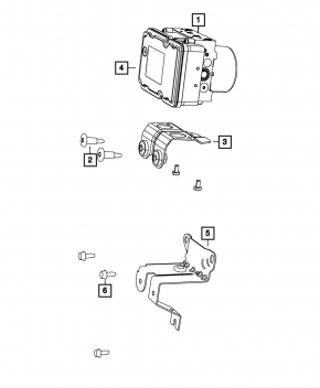 ABS АБС Jeep Cherokee KL 14-14 без радара, без start-stop