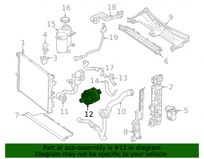 Pompă de apă auxiliară Mercedes Clasa C 43 AMG W206 22-25